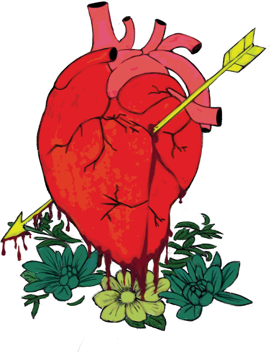 Chingona heart artwork